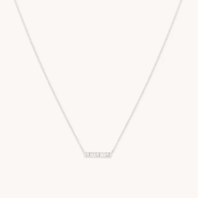Astrid & Miyu Cosmic Star Topaz collier or blanc topaze