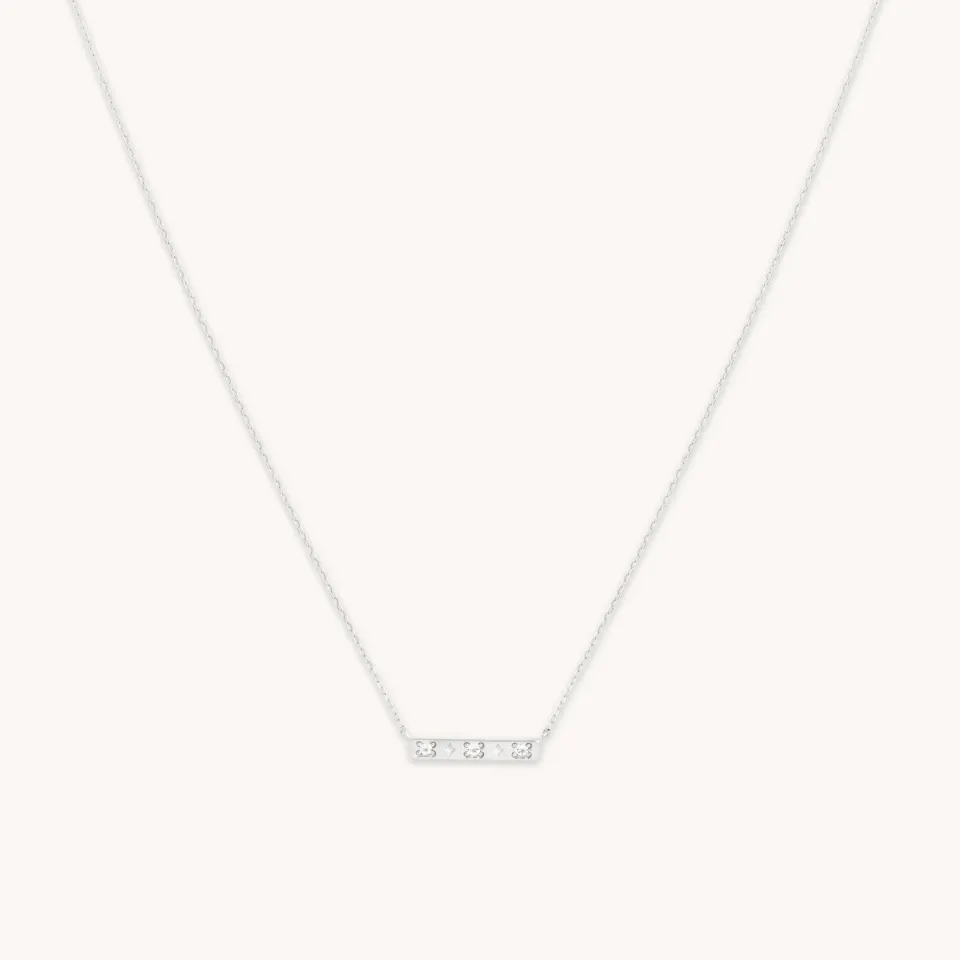Astrid & Miyu Cosmic Star Topaz collier or blanc topaze