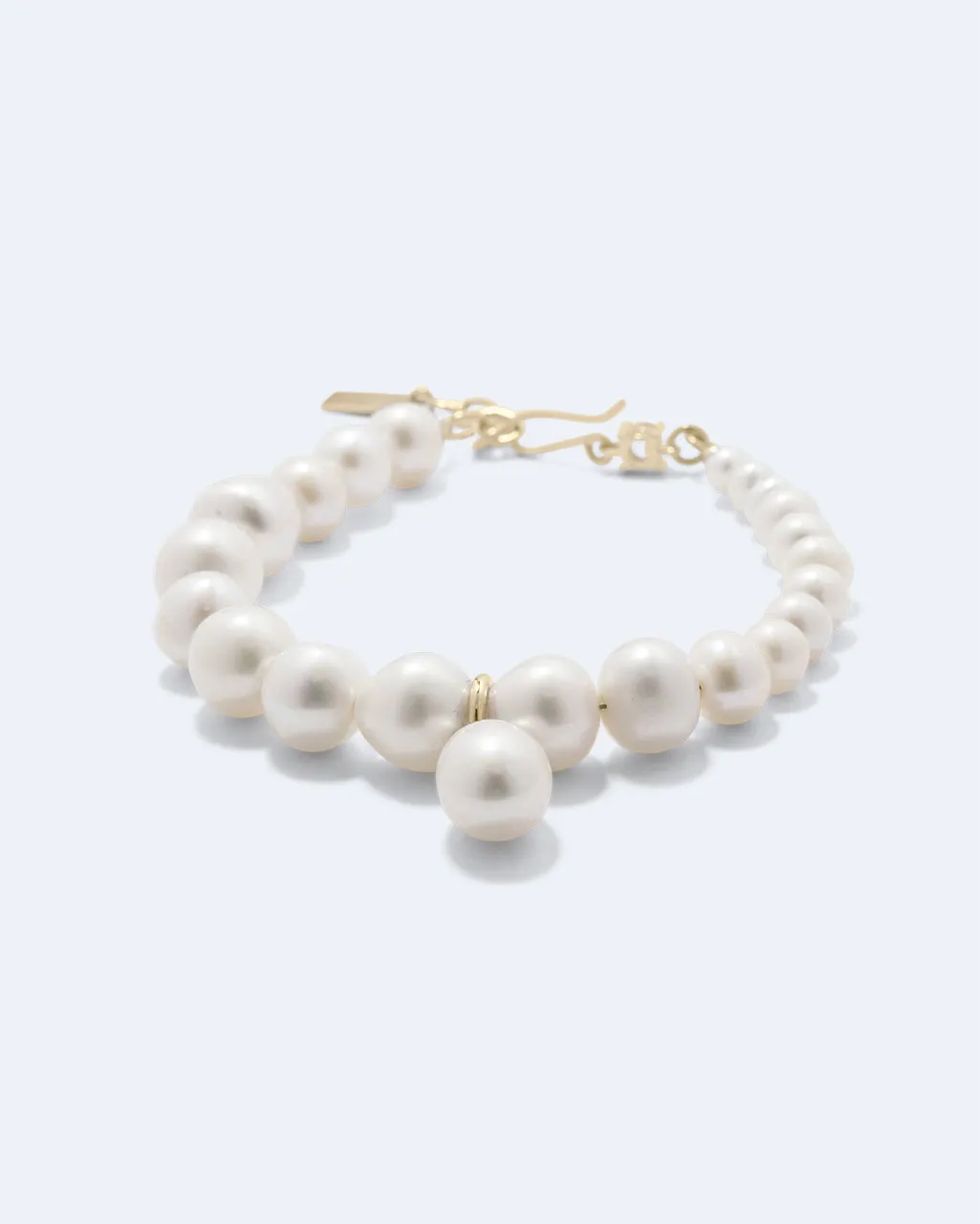 Completedworks A Quiet Loop bracelet perle plaqué or vermeil