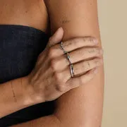Astrid & Miyu Opal Cocktail Ring bague argent opale