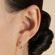 Astrid & Miyu Diamond Trio boucles or massif diamants