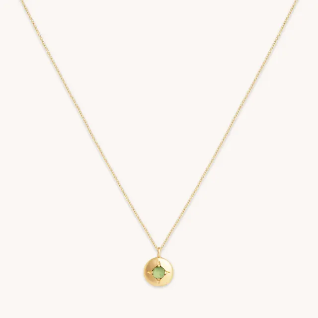 Astrid & Miyu August Peridot Birthstone collier or massif