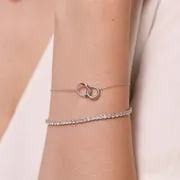 Astrid & Miyu Orbit Crystal Bracelet bracelet argenté cristal