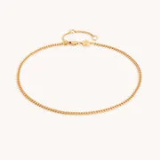 Astrid & Miyu Essential Box Chain bracelet de cheville doré