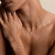 Astrid & Miyu Pearl Pendant collier perle argent
