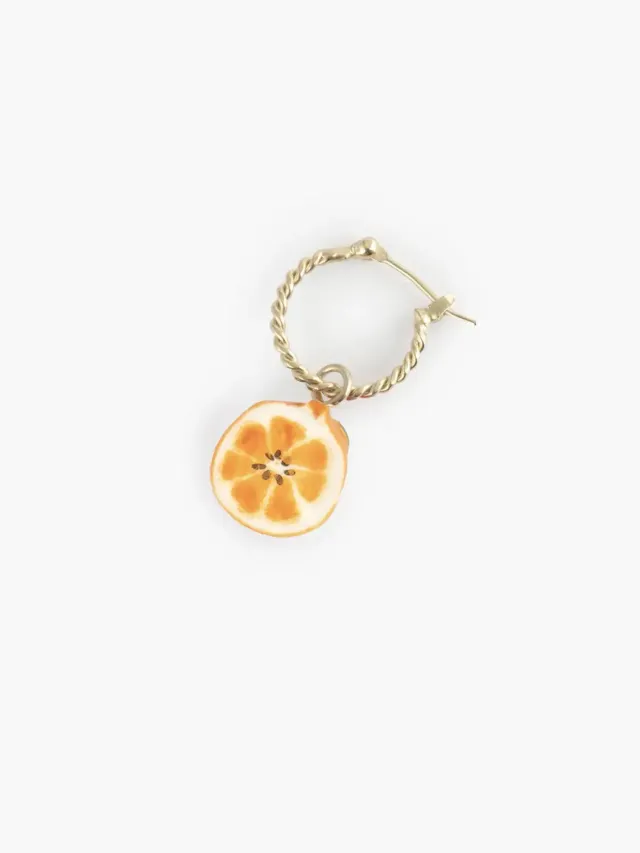 Nach Bijoux Mini créole orange boucle d'oreille 2,9 cm