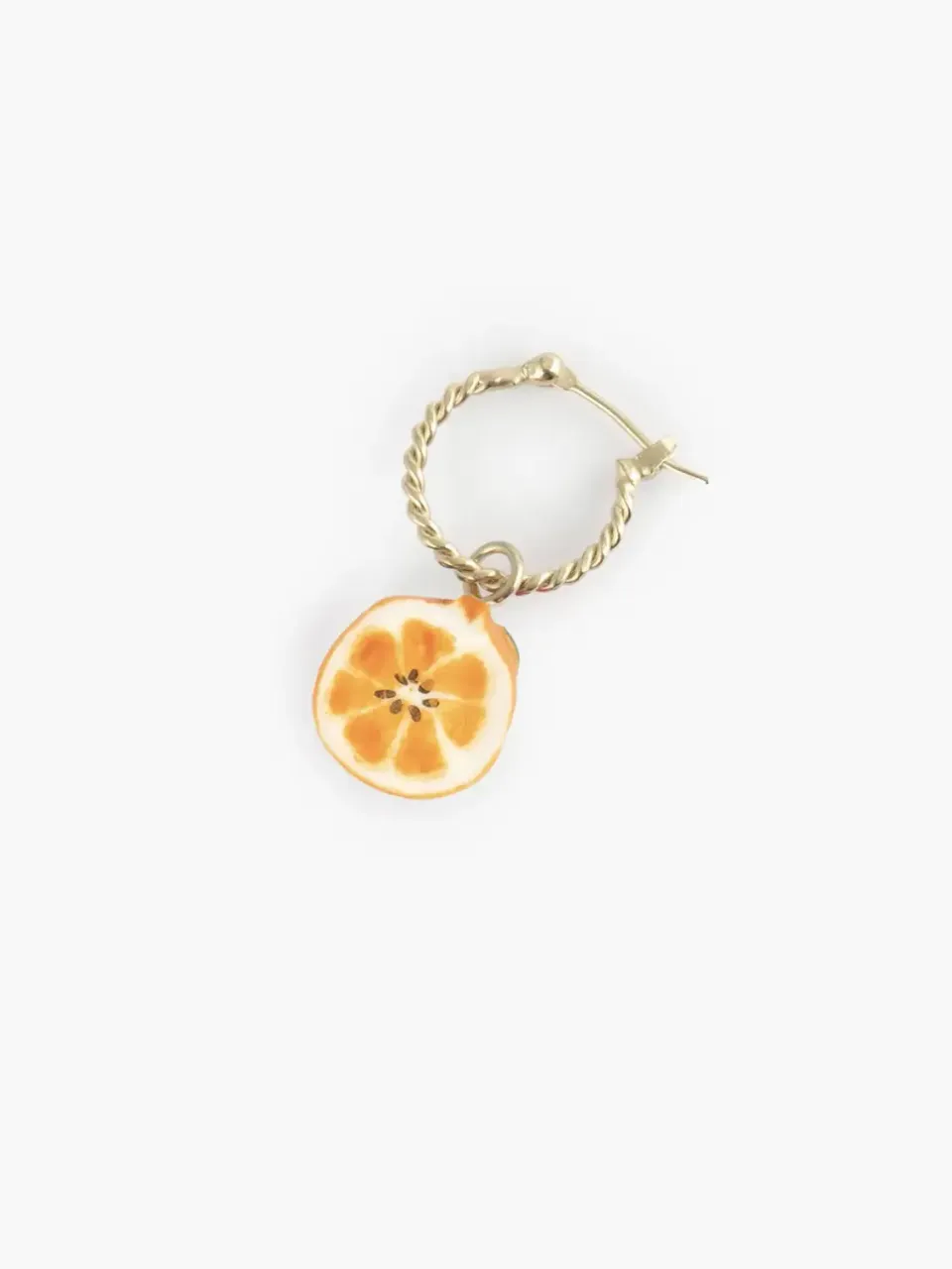 Nach Bijoux Mini créole orange boucle d'oreille 2,9 cm