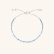 Astrid & Miyu Amethyst February Beaded bracelet or blanc