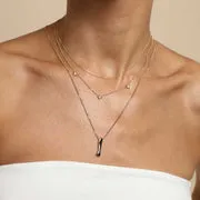 Astrid & Miyu I Initial Bold collier plaqué or initiale I
