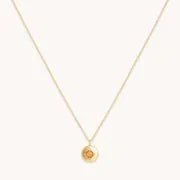 Astrid & Miyu November boucles citrine novembre or massif