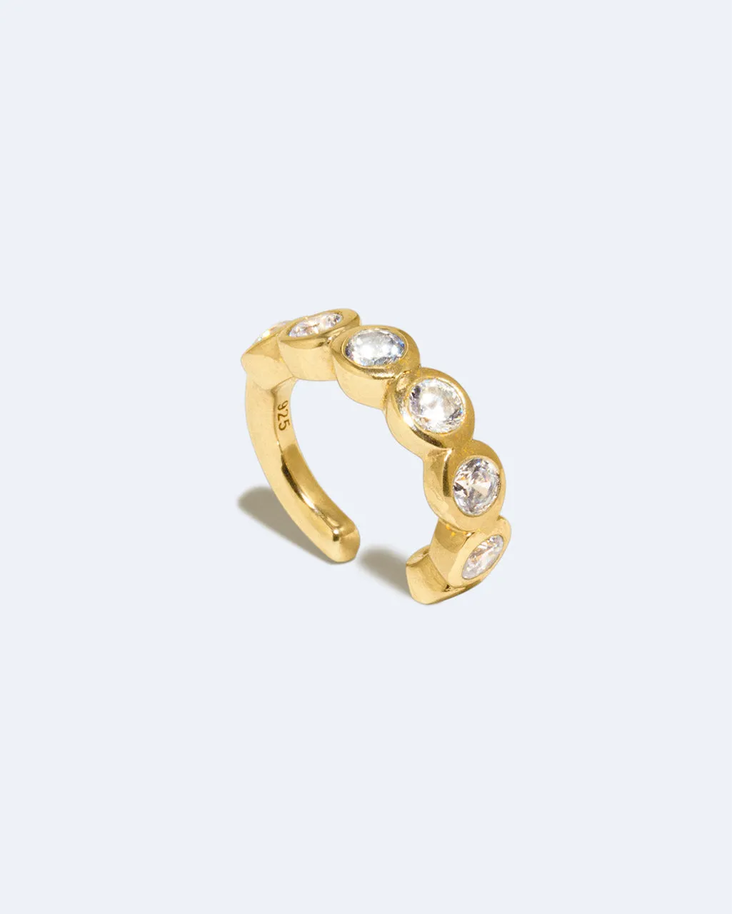 Completedworks Arc ear cuff zirconia vermeil or