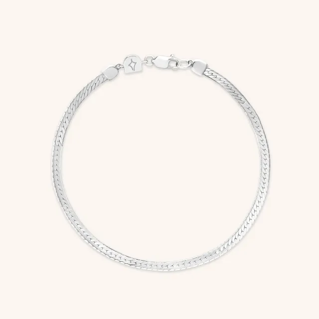Astrid & Miyu Essential bracelet serpent argent chaîne