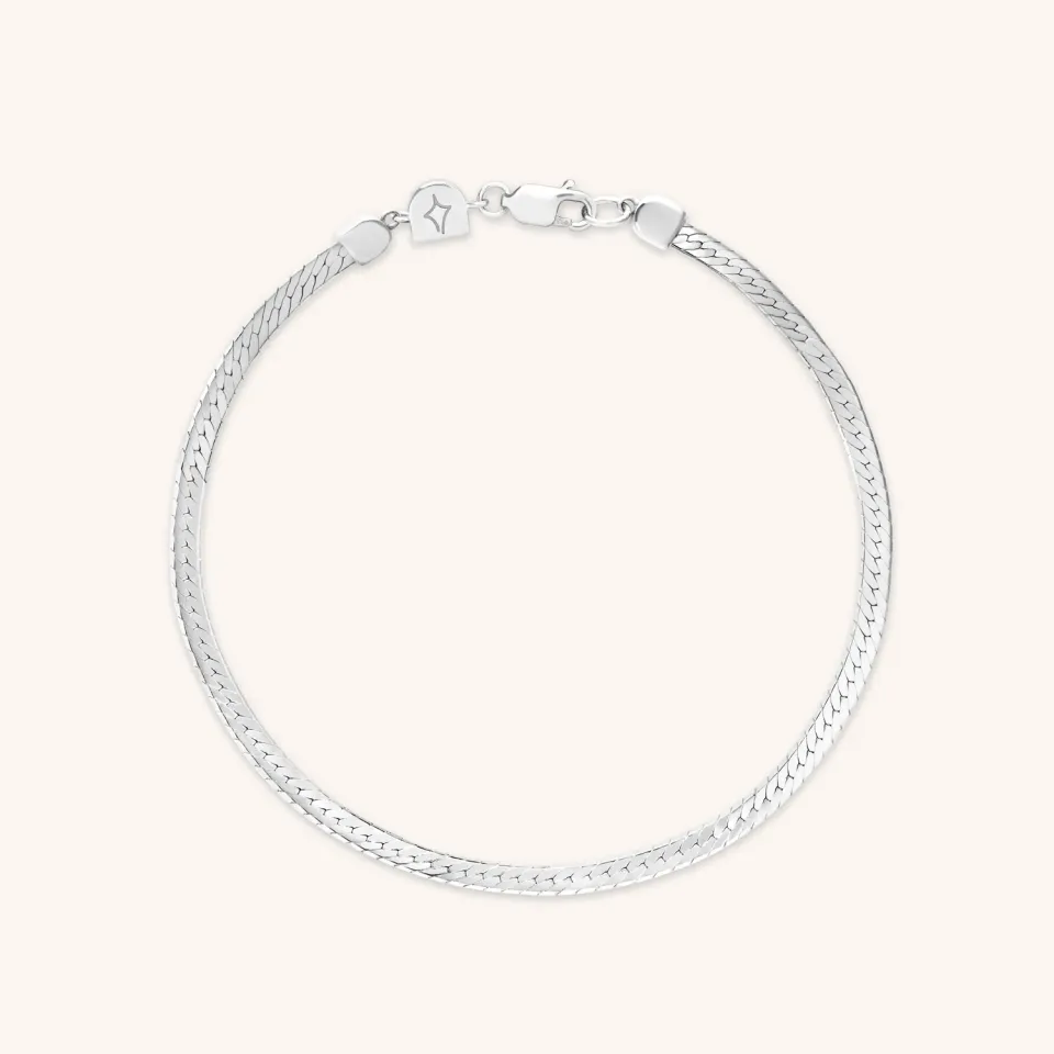 Astrid & Miyu Essential bracelet serpent argent chaîne