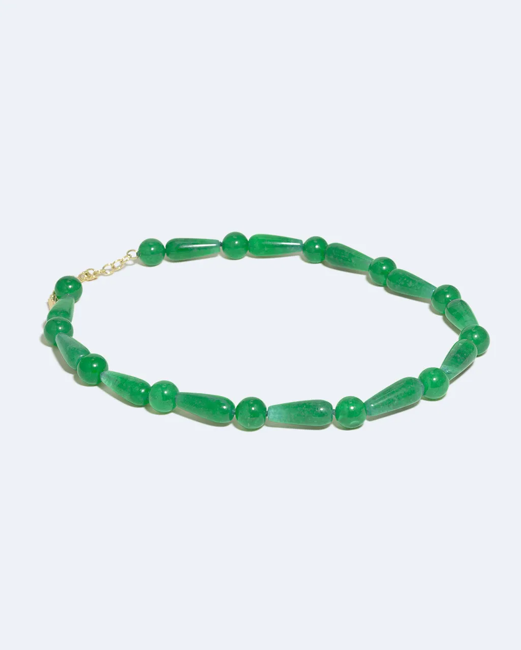 Completedworks Depths of Time collier calcédoine verte vermeil