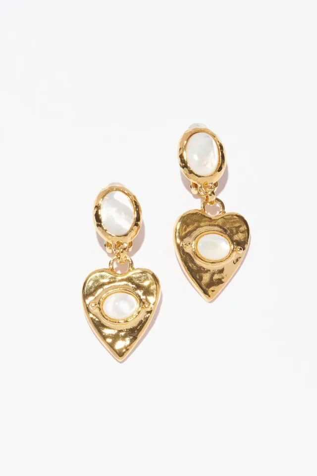 Philippe Ferrandis New Gems boucles d’oreilles clips dorées