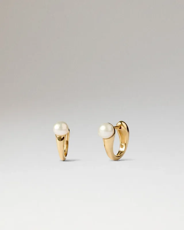 PDPAOLA La Perla Ondine créoles perles 13 mm
