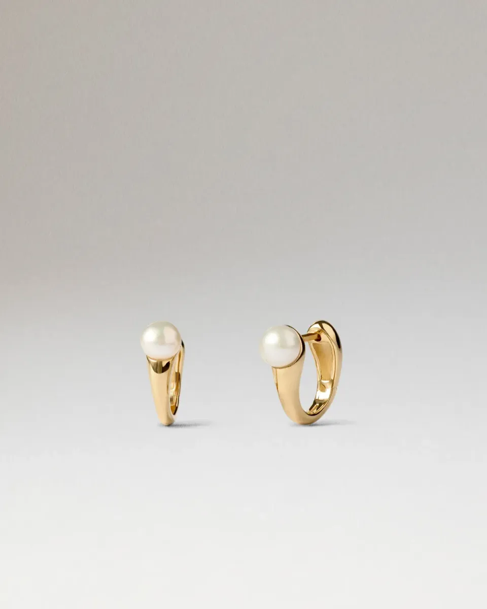 PDPAOLA La Perla Ondine créoles perles 13 mm