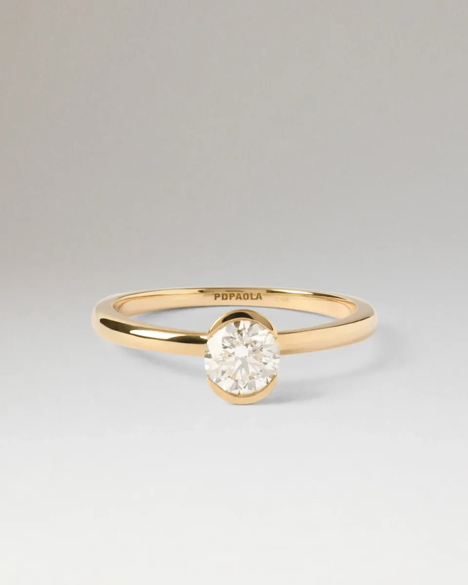 PDPAOLA Grace solitaire or jaune diamant 0,5 ct