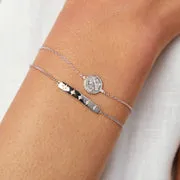 Astrid & Miyu Libra Zodiac bracelet argent Balance