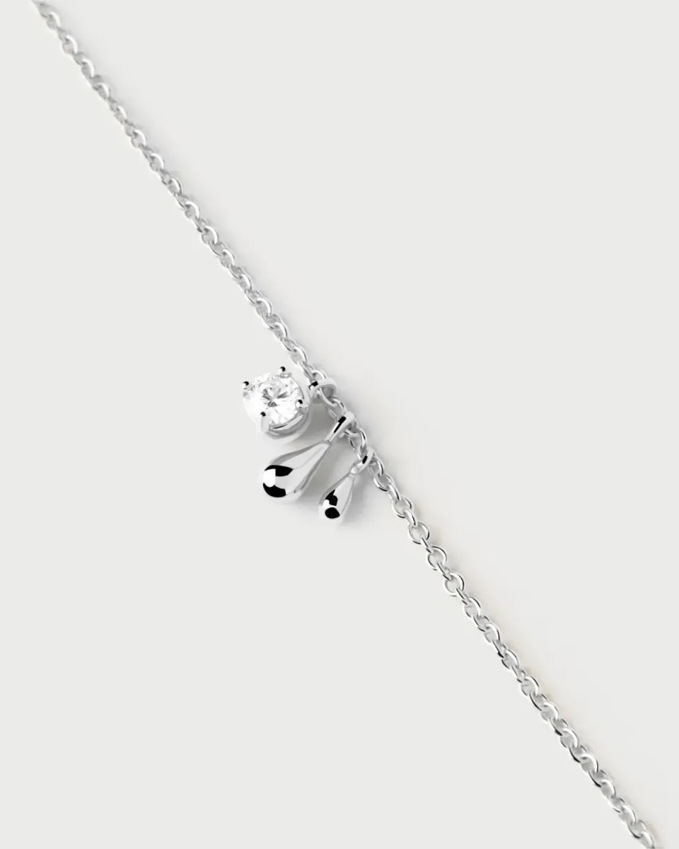 PDPAOLA Water bracelet argent zircon