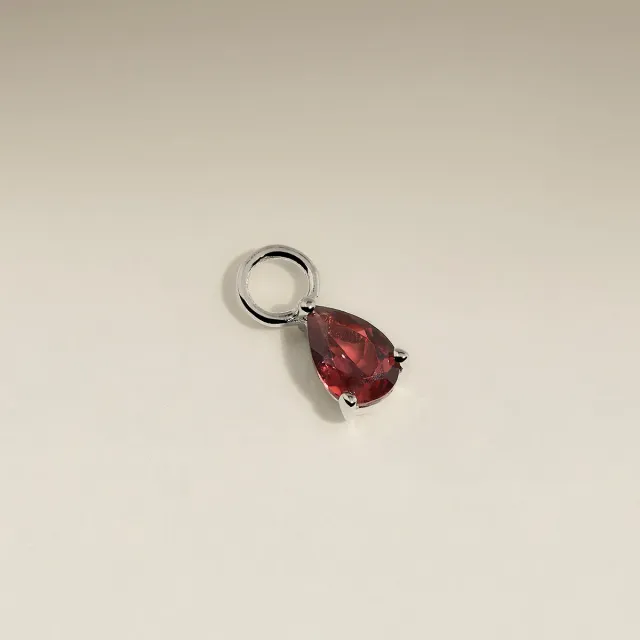 Astrid & Miyu Garnet January charm or blanc grenat janvier