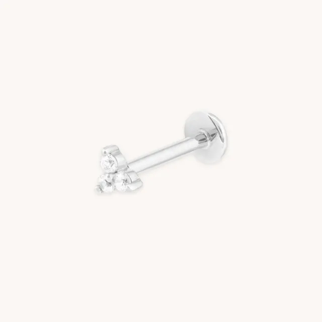Astrid & Miyu Triple Topaz piercing or blanc triple