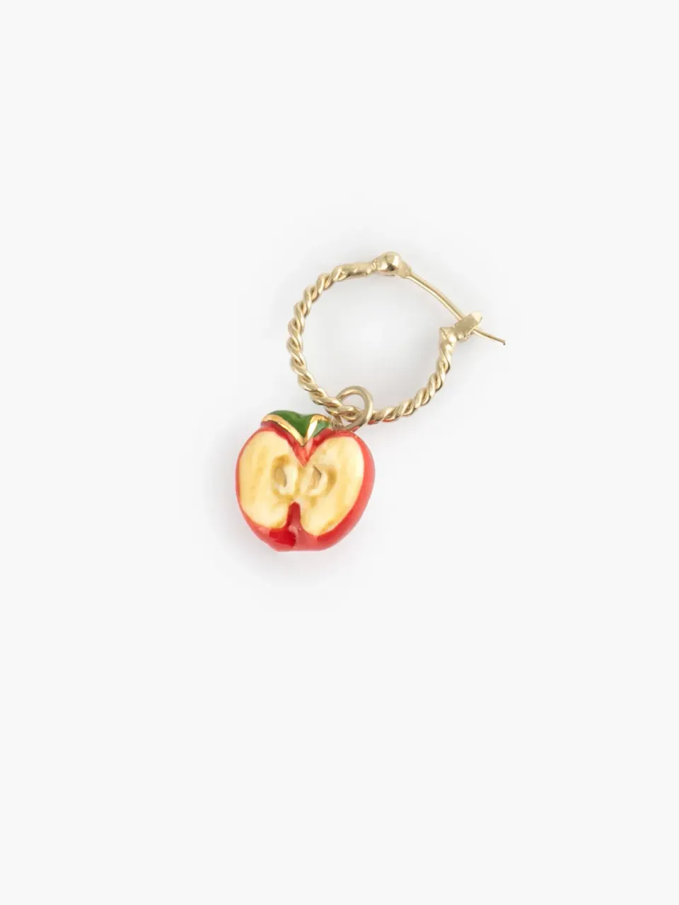 Nach Pomme mini créole porcelaine boucle unité rouge