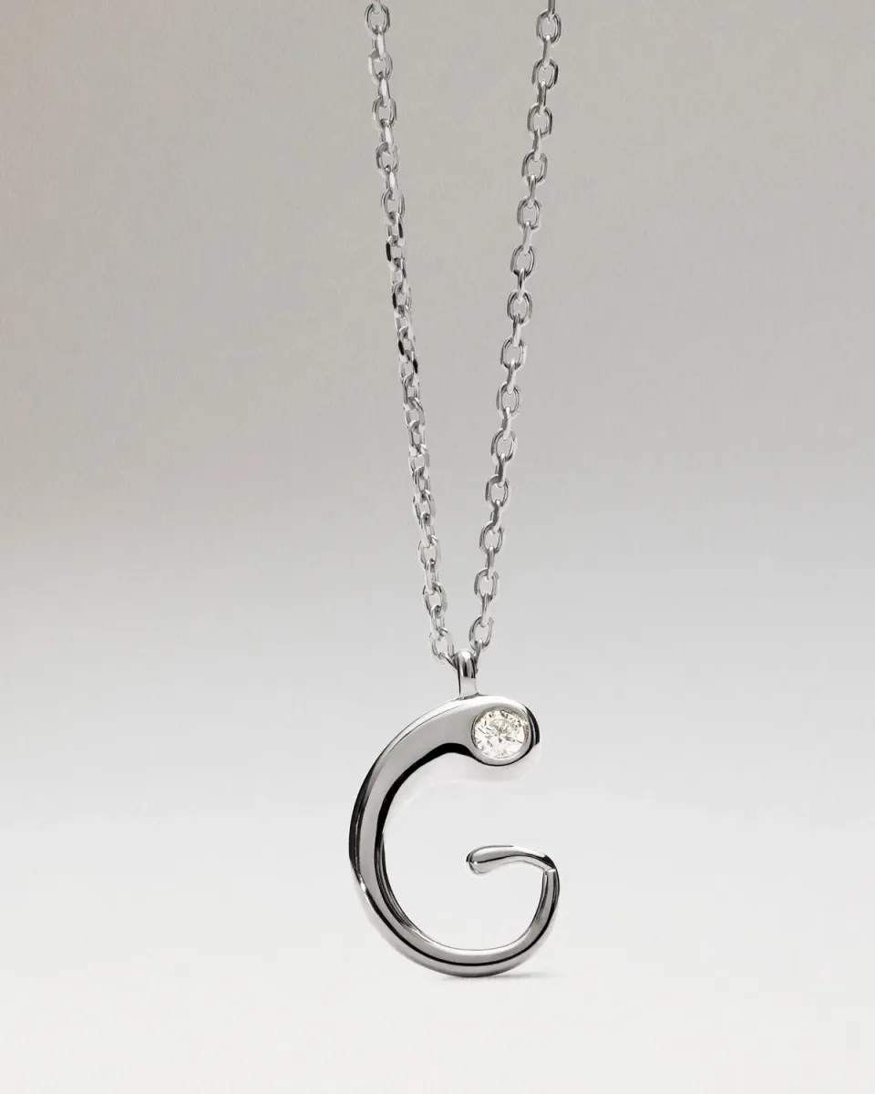 PDPAOLA Initial G collier argent 40-50 cm