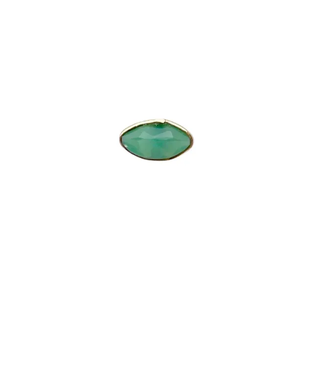 Le Fourbi de Capucine LF2B boucles d'oreilles onyx chrysoprase