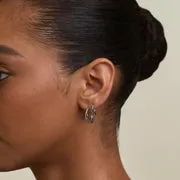 Astrid & Miyu Crossover Illusion Hoops boucles d'oreilles argent set