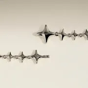 Astrid & Miyu Cosmic Star Chain collier argent étoile