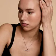 Astrid & Miyu Hardware T-Bar collier argent