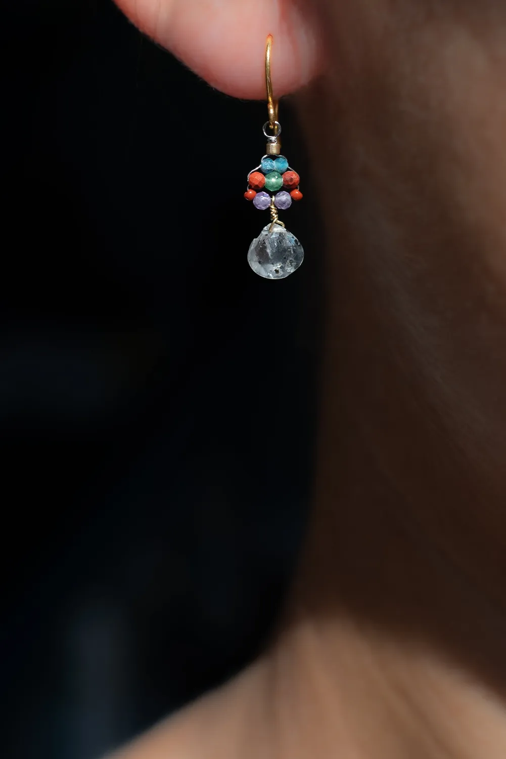 Le Fourbi de Capucine P25 boucles améthyste 3 cm