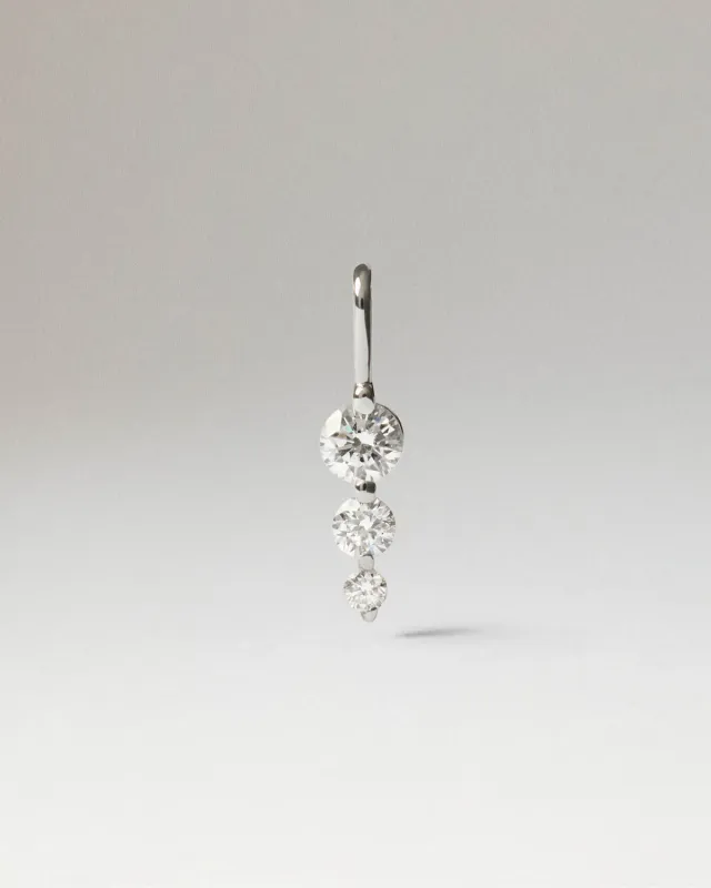 PDPAOLA Diamond Essentials Iris pendentif or blanc diamants