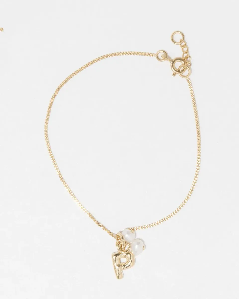 Completedworks Classicworks P bracelet perle plaqué or