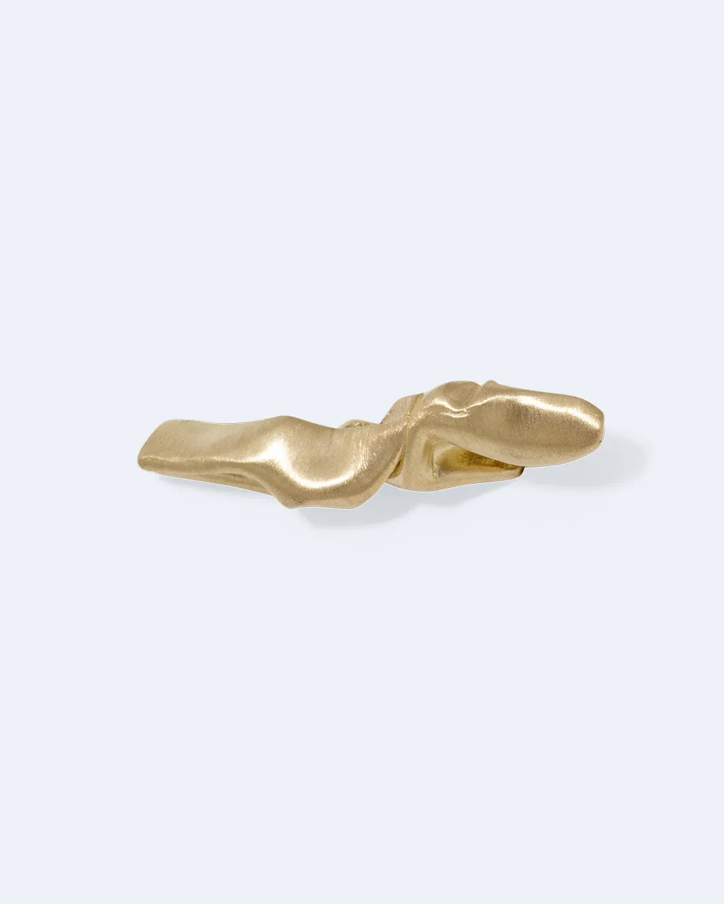 Completedworks Crumple pince à cravate plaqué or froissé