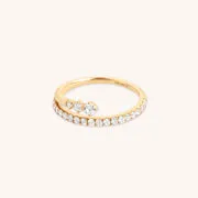 Astrid & Miyu Hidden Diamond bague or diamant caché