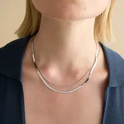 Astrid & Miyu Essential Snake collier chaîne argent