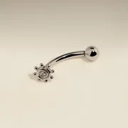 Astrid & Miyu Solstice Rook piercing or blanc massif