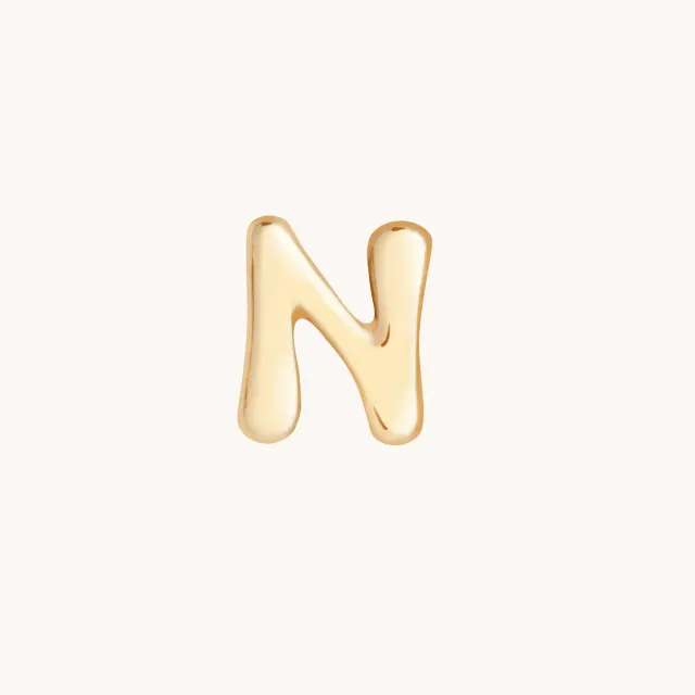 Astrid & Miyu N Initial breloque initiale or massif