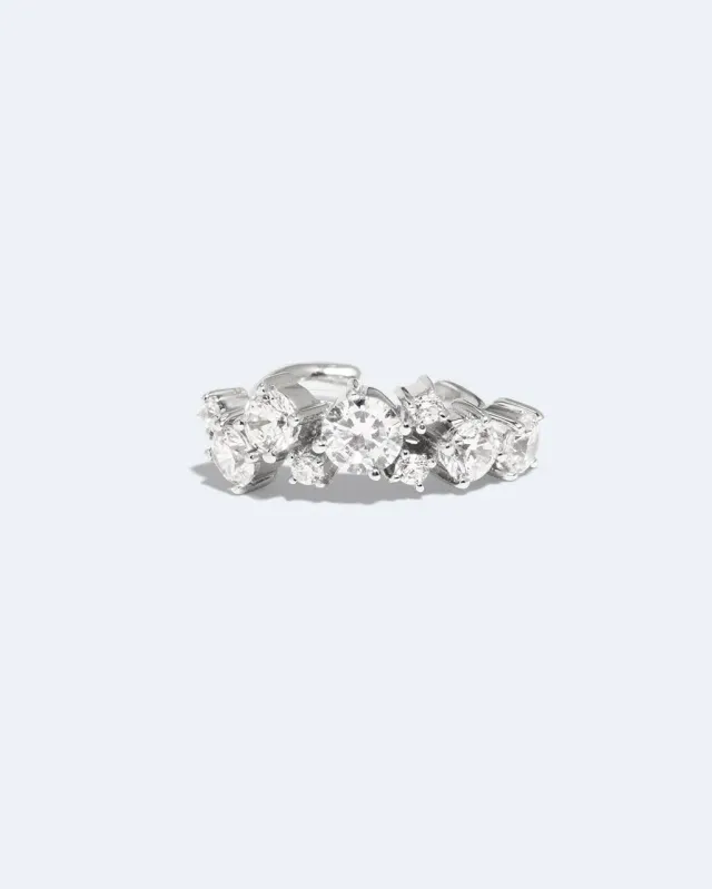 Completedworks Horizons manchette oreille argent zirconia
