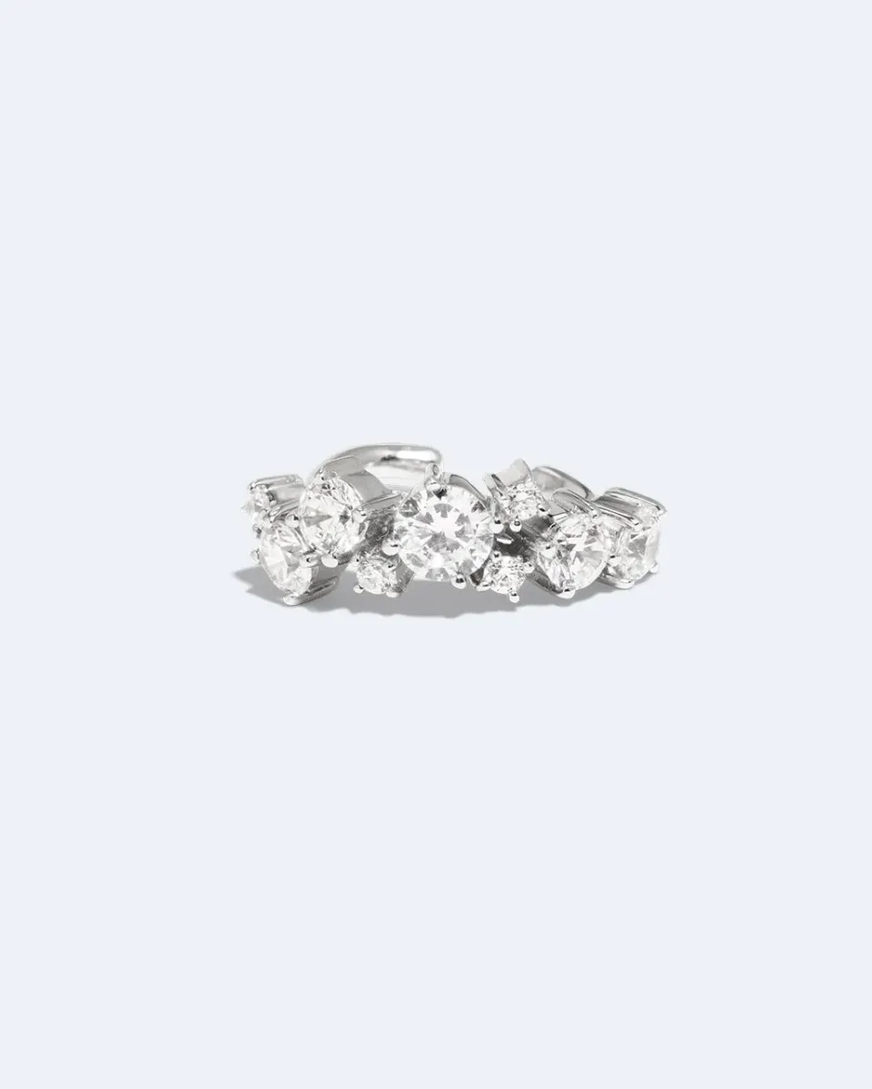 Completedworks Horizons manchette oreille argent zirconia