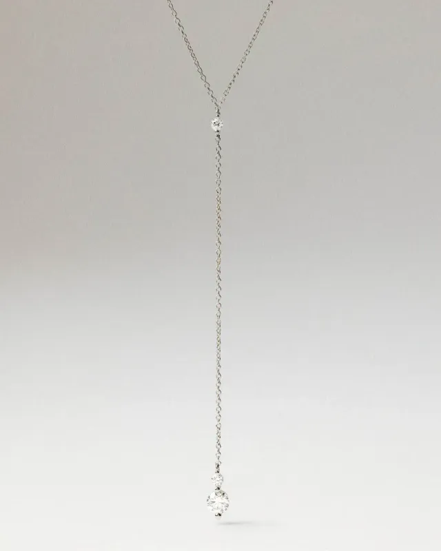 PDPAOLA Aria Diamonds collier or blanc diamants