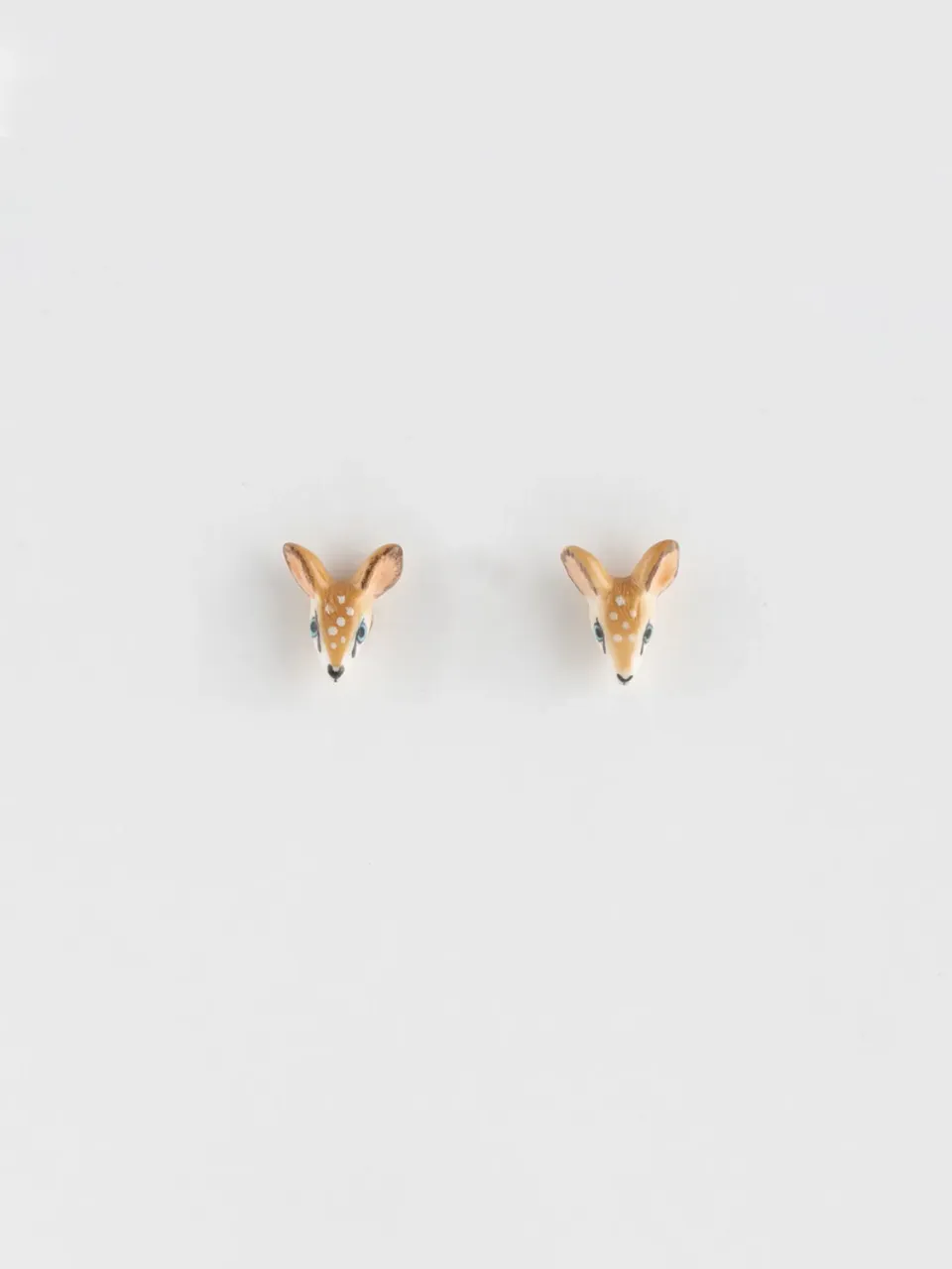 Nach Bijoux Biche boucles d'oreilles puces porcelaine