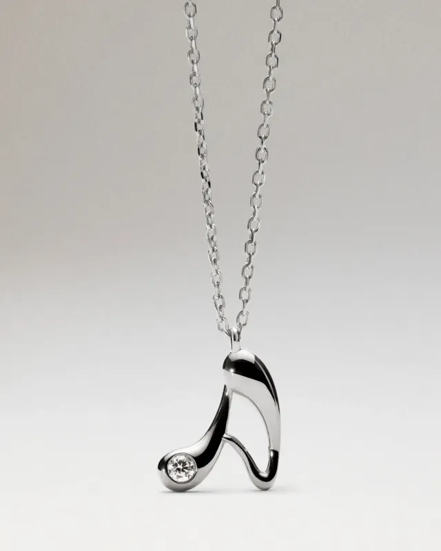PDPAOLA Initial collier lettre A argent 40-50 cm