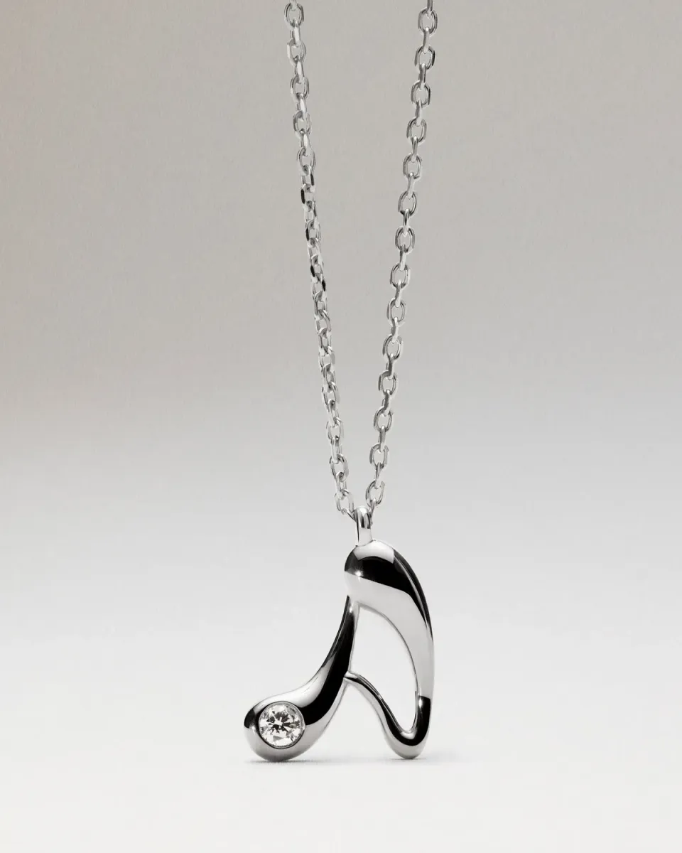PDPAOLA Initial collier lettre A argent 40-50 cm