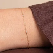 Astrid & Miyu Topaz Charm bracelet topaze or massif