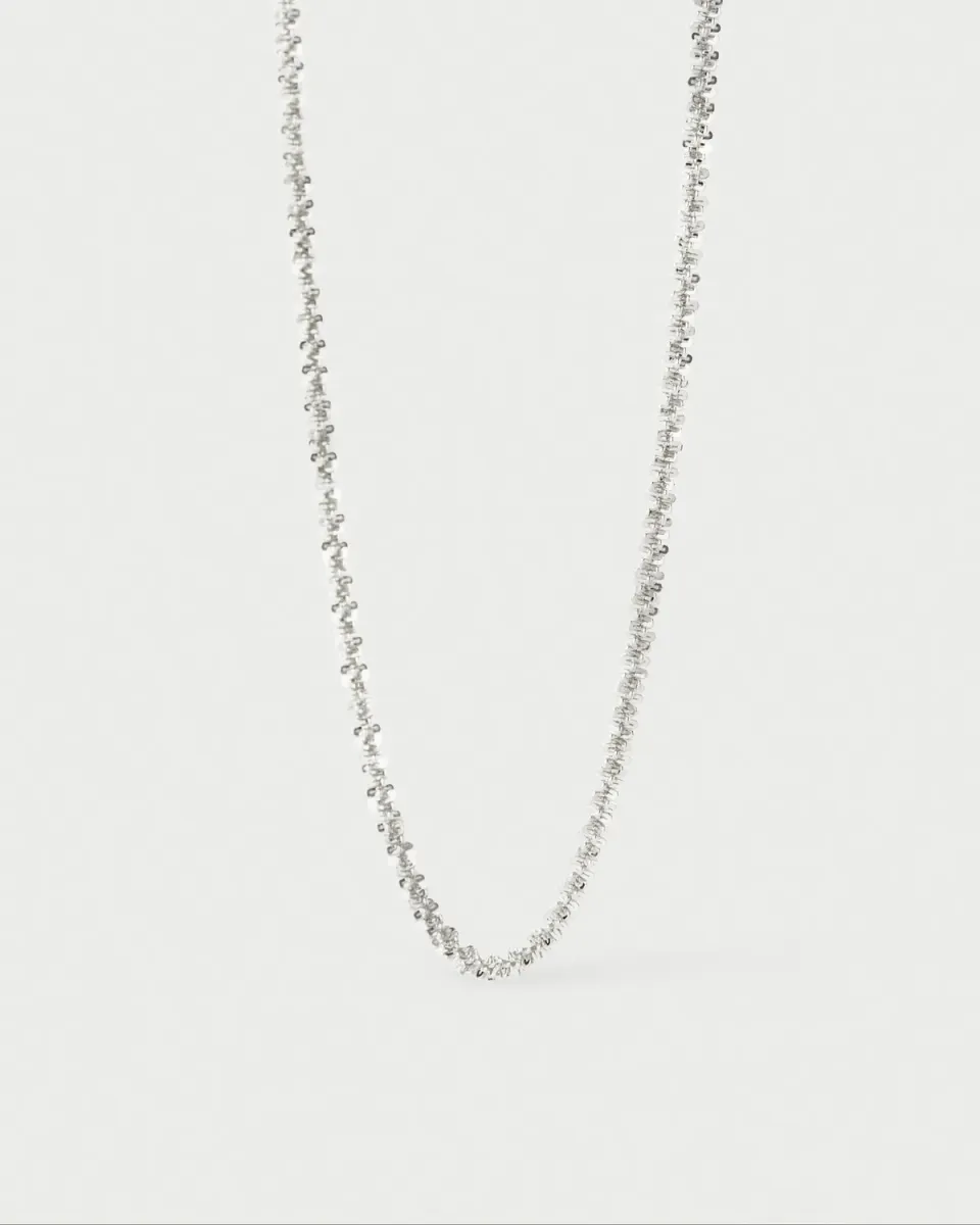 PDPAOLA Sparkle collier chaîne argent 45 cm