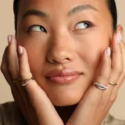 Astrid & Miyu Molten Illusion Pearl bague argent perle