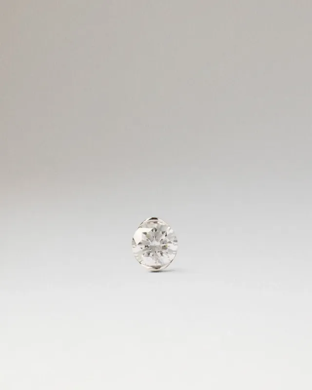 PDPAOLA Grace puce or blanc diamant unitaire